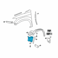 OEM 2008 Toyota Tundra Liner Extension Diagram - 53805-0C020