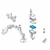 OEM Toyota Prius C Air Filter Diagram - 17801-21060