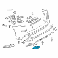 OEM 2022 BMW X7 TRIM, EXHAUST END PIPE, LEFT Diagram - 51-12-8-093-095