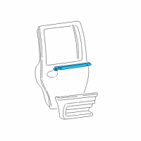 OEM 2006 Lincoln Navigator Belt Weatherstrip Diagram - 6L7Z-7825596-B