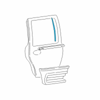 OEM 2005 Lincoln Navigator Upper Molding Diagram - 4L1Z-78255A34-AAA