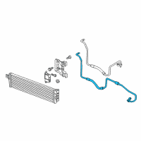 OEM 2019 Buick Envision Outlet Hose Diagram - 23249576