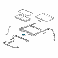 OEM 2016 Honda Accord Motor Assy., Sunroof Diagram - 70450-T2F-A11