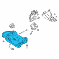 OEM 2012 BMW X5 Front Transmission Crossmember Diagram - 22-32-6-854-187