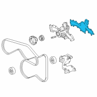 OEM 2022 Toyota 4Runner Water Pump Assembly Gasket Diagram - 16271-31040