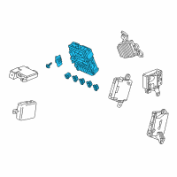 OEM 2015 Acura RDX Box Assembly, Fuse Diagram - 38200-TX4-A11