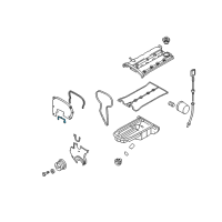 OEM 2006 Chevrolet Aveo Upper Timing Cover Gasket Diagram - 96351470