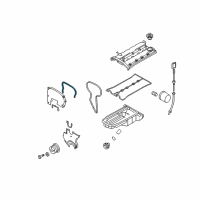 OEM 2006 Chevrolet Aveo Upper Timing Cover Gasket Diagram - 96350074