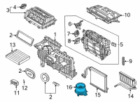 OEM 2022 Ford Escape FAN AND MOTOR ASY Diagram - LX6Z-19805-GB