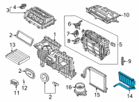 OEM 2020 Ford Escape RADIATOR AND SEAL ASY - HEATER Diagram - LX6Z-18476-A