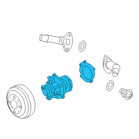 OEM Chevrolet Trailblazer Water Pump Diagram - 12620226