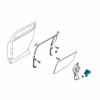 OEM 2018 Lincoln MKT Window Motor Diagram - BE9Z-7423395-A