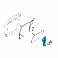 OEM 2019 Lincoln MKT Window Regulator Diagram - BE9Z-7427008-A