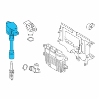 OEM 2011 Nissan Juke Ignition Coil Assembly Diagram - 22448-1KC0A