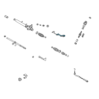 OEM 2005 Lexus GS430 Tube, Steering Left Turn Pressure Diagram - 44419-30100