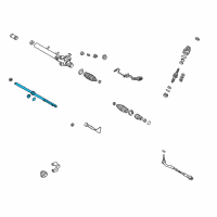 OEM 2000 Lexus GS400 Power Steering Rack Sub-Assembly Diagram - 44204-30110