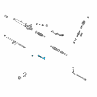 OEM 2002 Lexus GS300 End Sub-Assy, Steering Rack Diagram - 45503-39155