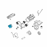 OEM Hyundai XG350 Cover Assembly-Timing Belt Front, RH Diagram - 21370-39501