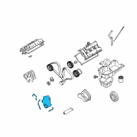OEM 2003 Kia Sedona Cover Assembly-TIMINING Diagram - 2135039001