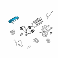 OEM 2002 Hyundai XG350 Cover Assembly-Rocker, RH Diagram - 22420-39011