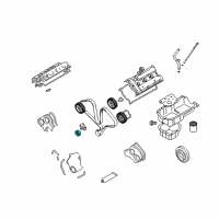 OEM 2005 Hyundai Santa Fe Tensioner-Pulley Diagram - 24450-39810