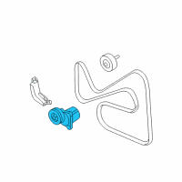 OEM Ford Fusion Belt Tensioner Diagram - 1S7Z-6A228-AE