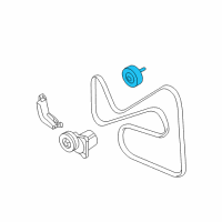 OEM Mercury Milan Serpentine Idler Pulley Diagram - 3M4Z-8678-AB