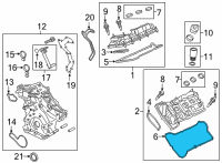 OEM 2021 Ford F-150 Valve Cover Gasket Diagram - JT4Z-6584-A