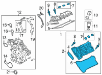 OEM Ford Bronco Valve Cover Diagram - JT4Z-6582-A