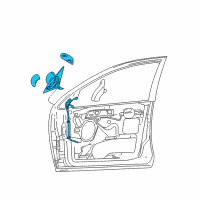 OEM 2003 Ford Focus Mirror Assembly Diagram - 6S4Z-17682-CA