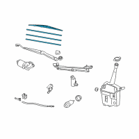 OEM 2004 Toyota Corolla Blade Assembly Diagram - 85222-02130