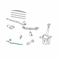 OEM 2007 Toyota Corolla Washer Hose Diagram - 90068-33030