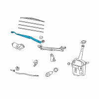 OEM 2008 Toyota Corolla Wiper Arm Diagram - 85211-02120