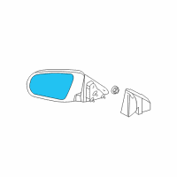 OEM 2009 Dodge Avenger Glass-Mirror Replacement Diagram - 68005347AA