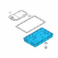 OEM Hyundai Genesis Pan Assembly-Automatic Transaxle Oil Diagram - 45201-3C100