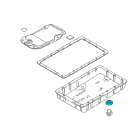 OEM 2010 Hyundai Genesis Gasket-Oil Pan Drain Plug Diagram - 45284-3C000