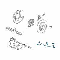 OEM 2019 Acura ILX Sensor Assembly, Left Rear Diagram - 57475-TX6-A02