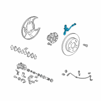 OEM 2017 Acura ILX Hose Set, Right Rear Brake (Disk) Diagram - 01466-TV9-A00