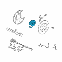 OEM 2019 Acura ILX Bearing, Rear Hub Unit Diagram - 42200-T3R-A51