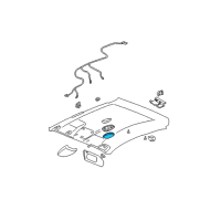 OEM 2001 Oldsmobile Alero Lamp Asm-Dome & Reading *Neutral Medium Diagram - 22619081