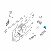 OEM 2020 Nissan Murano Switch Mirror Control Diagram - 25570-3TB2A