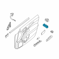 OEM 2016 Nissan Pathfinder Switch Assy-Power Window Main Diagram - 25401-3KA0A