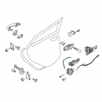 OEM 2019 Ford Fiesta Lock Cable Diagram - DE8Z-54266A46-A