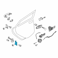 OEM 2018 Ford Fiesta Lower Hinge Diagram - G2BZ-5426811-A