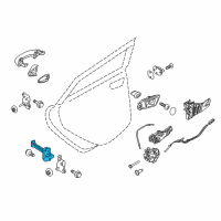 OEM 2018 Ford Fiesta Door Check Diagram - AE8Z-5427204-A