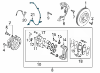 OEM 2022 Kia Carnival Sensor Assembly-Wheel Sp Diagram - 58930R0000