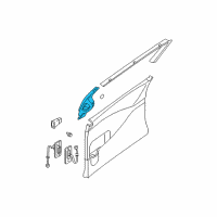 OEM 2005 Nissan Quest GARNISH Assembly-Slide Door, Front Diagram - 82920-5Z000