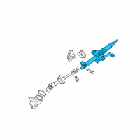 OEM Toyota Camry Column Assembly Diagram - 45250-33670