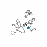 OEM 2004 Buick Regal Tension Pulley Diagram - 12564509