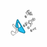 OEM 2008 Pontiac Torrent Serpentine Belt Diagram - 12576750